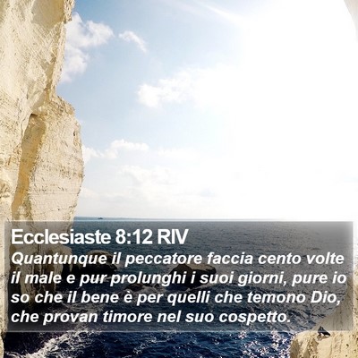 Ecclesiaste 8:12 RIV Bible Verse Image