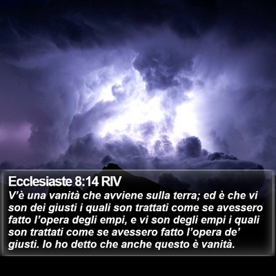 Ecclesiaste 8:14 RIV Bible Verse Image