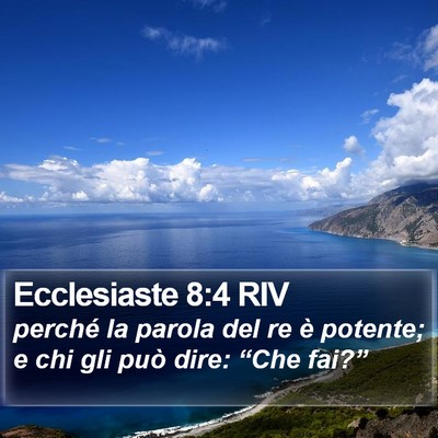 Ecclesiaste 8:4 RIV Bible Verse Image