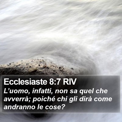 Ecclesiaste 8:7 RIV Bible Verse Image