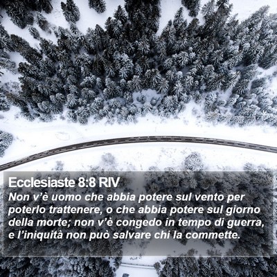 Ecclesiaste 8:8 RIV Bible Verse Image