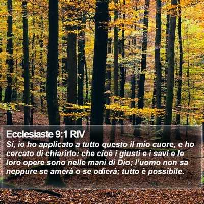 Ecclesiaste 9:1 RIV Bible Verse Image