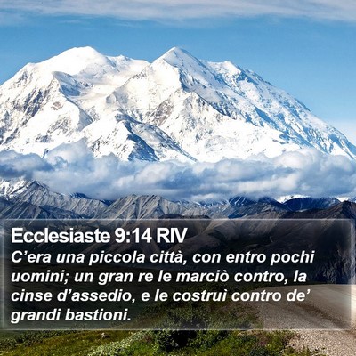 Ecclesiaste 9:14 RIV Bible Verse Image