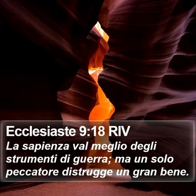 Ecclesiaste 9:18 RIV Bible Verse Image
