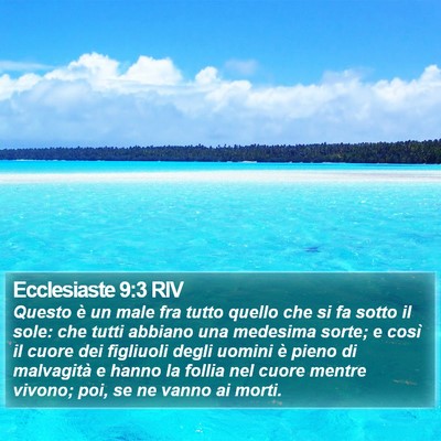 Ecclesiaste 9:3 RIV Bible Verse Image