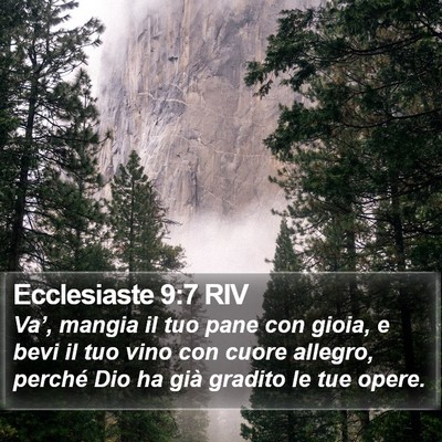 Ecclesiaste 9:7 RIV Bible Verse Image