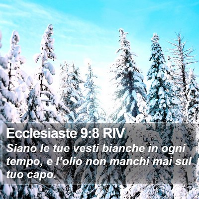 Ecclesiaste 9:8 RIV Bible Verse Image