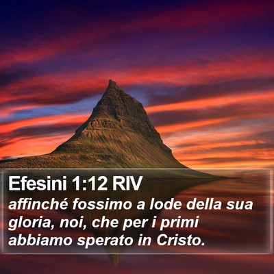 Efesini 1:12 RIV Bible Verse Image