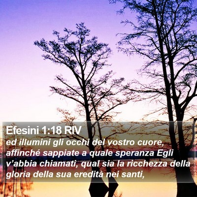 Efesini 1:18 RIV Bible Verse Image
