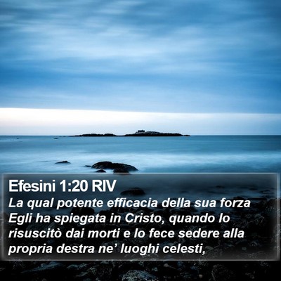 Efesini 1:20 RIV Bible Verse Image