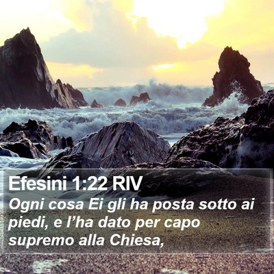 Efesini 1:22 RIV Bible Verse Image