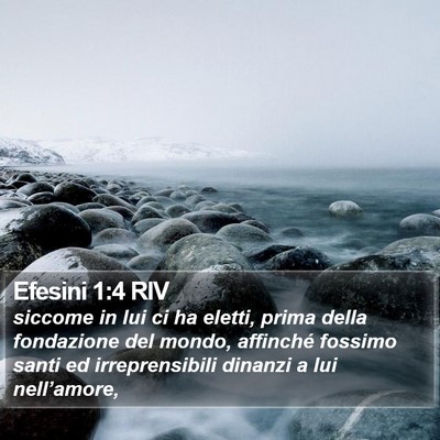 Efesini 1:4 RIV Bible Verse Image