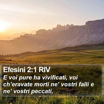 Efesini 2:1 RIV Bible Verse Image