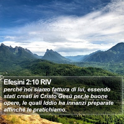 Efesini 2:10 RIV Bible Verse Image