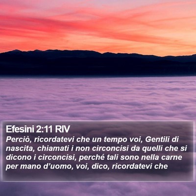 Efesini 2:11 RIV Bible Verse Image