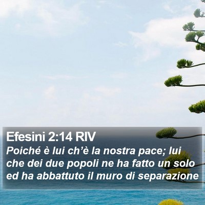 Efesini 2:14 RIV Bible Verse Image