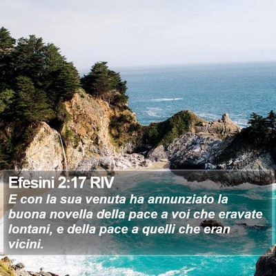 Efesini 2:17 RIV Bible Verse Image