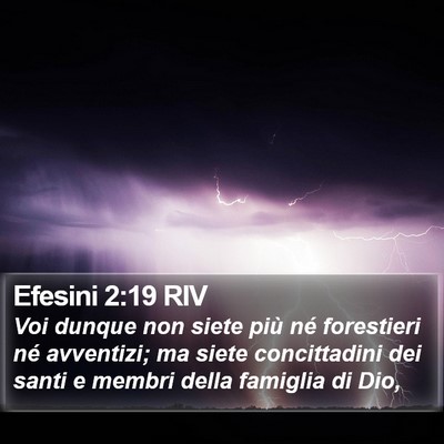 Efesini 2:19 RIV Bible Verse Image