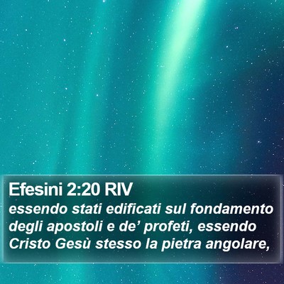 Efesini 2:20 RIV Bible Verse Image