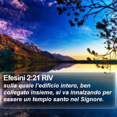 Efesini 2:21 RIV Bible Verse Image