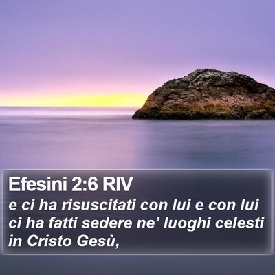 Efesini 2:6 RIV Bible Verse Image