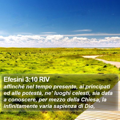 Efesini 3:10 RIV Bible Verse Image