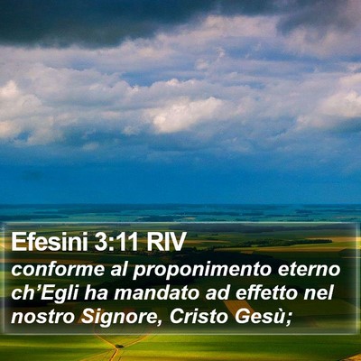 Efesini 3:11 RIV Bible Verse Image