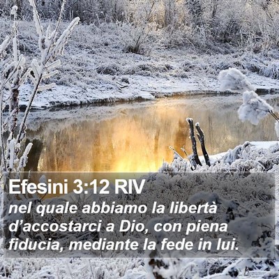Efesini 3:12 RIV Bible Verse Image