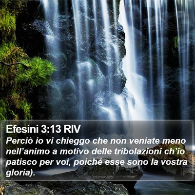 Efesini 3:13 RIV Bible Verse Image