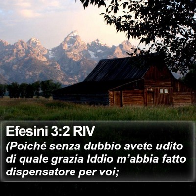 Efesini 3:2 RIV Bible Verse Image