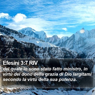 Efesini 3:7 RIV Bible Verse Image