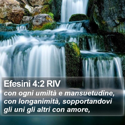 Efesini 4:2 RIV Bible Verse Image