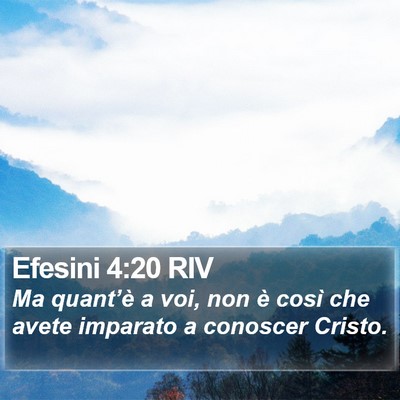 Efesini 4:20 RIV Bible Verse Image