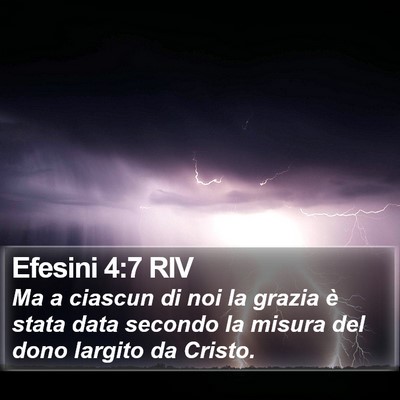 Efesini 4:7 RIV Bible Verse Image