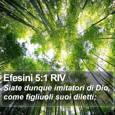 Efesini 5:1 RIV Bible Verse Image