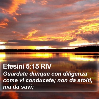 Efesini 5:15 RIV Bible Verse Image