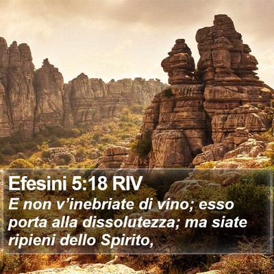 Efesini 5:18 RIV Bible Verse Image