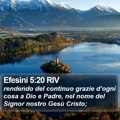 Efesini 5:20 RIV Bible Verse Image