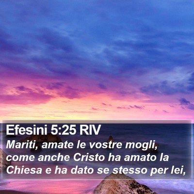 Efesini 5:25 RIV Bible Verse Image