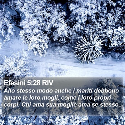 Efesini 5:28 RIV Bible Verse Image