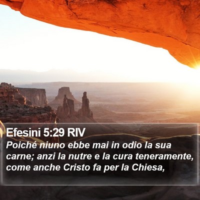 Efesini 5:29 RIV Bible Verse Image