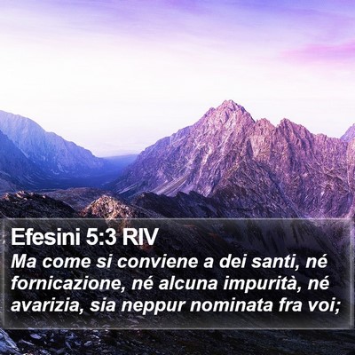 Efesini 5:3 RIV Bible Verse Image