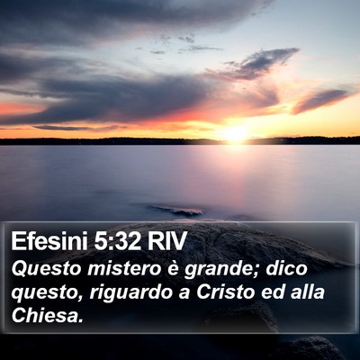 Efesini 5:32 RIV Bible Verse Image