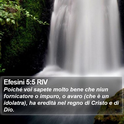 Efesini 5:5 RIV Bible Verse Image