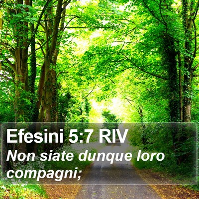 Efesini 5:7 RIV Bible Verse Image