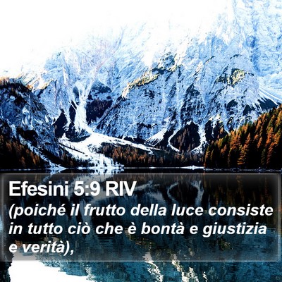 Efesini 5:9 RIV Bible Verse Image