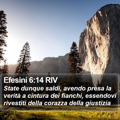 Efesini 6:14 RIV Bible Verse Image
