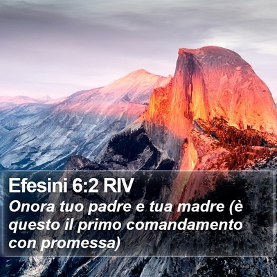 Efesini 6:2 RIV Bible Verse Image