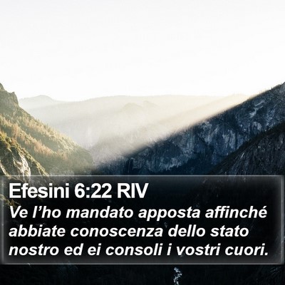 Efesini 6:22 RIV Bible Verse Image
