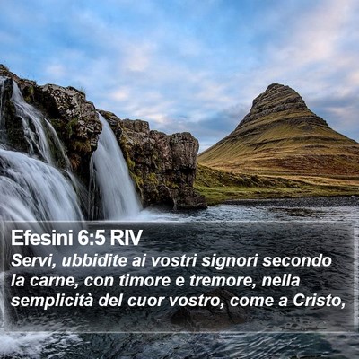 Efesini 6:5 RIV Bible Verse Image